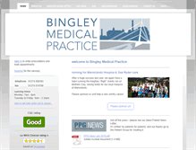 Tablet Screenshot of bingleymedical.org.uk